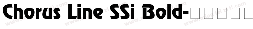 Chorus Line SSi Bold字体转换